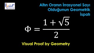 Altın oran irrasyonel bir sayıdır Görsel ispatı için lütfen izleyin [upl. by Raseda145]