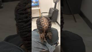 Barrel twist loc style 😍 locs locstyles [upl. by Adnawed636]