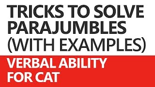 Parajumbles Verbal Ability for CAT Solving Techniques and Examples  Unacademy [upl. by Pedersen]