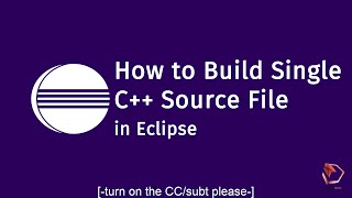 C  How to Build Single C Source File in Eclipse [upl. by Labors341]