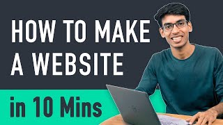 How to Make a Website in 10 mins  Simple amp Easy [upl. by Coady]