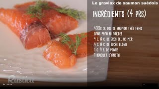 Gravlax de saumon [upl. by Furtek445]