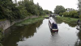 Wigan Locks on the Leeds to Liverpool Canal captured on the Panasonic Lumix GH1 [upl. by Navannod]