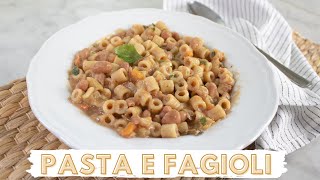 How to Make Pasta and Beans  Italian Pasta e Fagioli SO CREAMY [upl. by Giuseppe49]