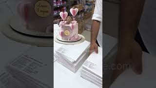 Edible Wafer Paper For Cake Decoration trending waferpaper [upl. by Ahsinaj]