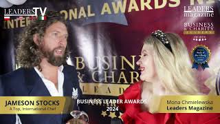 UK Interview with JAMESON STOCKS International Chef Guest at Business Leader Awards 2024 [upl. by Dachia]