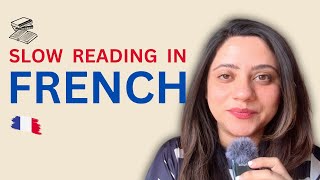 E01  Slow Reading in French A1A2 🇫🇷  La routine quotidienne [upl. by Oile711]