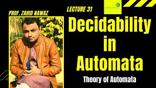 Decidability in Automata Urdu  Hindi  Lecture 31 [upl. by Juback]