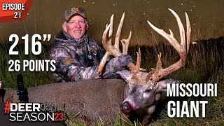 216” World Class Missouri Whitetail  Terry Drury’s Largest Buck Ever 26 Points  Deer Season 23 [upl. by Molly580]