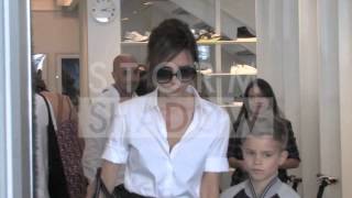 EXCLUSIVE  Victoria Beckham and son Romeo on a shopping spree in Paris [upl. by Ami]