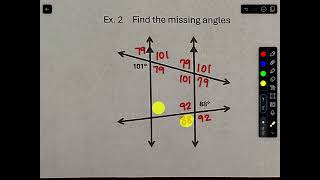 32 Parallel lines and transversals Geometry [upl. by Leavelle]