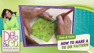 Polymer Clay Tutorial  How to Make a Tie Dye Pattern [upl. by Jahdai]