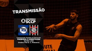 TRANSMISSÃƒO  Pinheiros x Corinthians  Campeonato Paulista de Basquete [upl. by Elleiand]