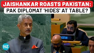 UN Jaishankars Taunt At Pakistan Makes Islamabad Diplomat Crouch Hide At Table  India  UNGA [upl. by Suiramed]