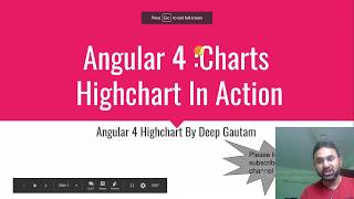 How to use highcharts in Angular 4 [upl. by Eiramrefinnej]