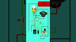 Class AB Amplifier Circuit Diagram shortvideo electronicstutorial [upl. by Aikaj]