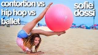 Contortion vs HipHop vs Ballet Sofie Dossi Matt Steffanina Kylie Shea [upl. by Ellenohs]