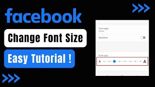 How to Change Font Size in Facebook [upl. by Riggs]