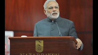 Narendra Modi at Nazarbayev University Kazakhstan [upl. by Edette166]