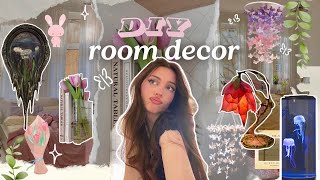 Making cute DIY room decor 🌷 7 cheap ideas for a Pinterest room ᡣ𐭩₊ ⊹ [upl. by Idnat]