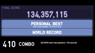 220 BPM heart rate speedrun  four wide blitz world record [upl. by Ekoorb]