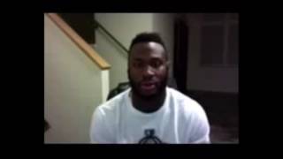 Latavius Murray wishing Onondaga football team good luck [upl. by Eellac751]