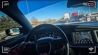 DODGE CHARGER SCATPACK CUTTINF UP IN RUSH HOUR TRAFFIC POV DRIVE [upl. by Leahcim]