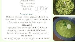 pesto di zucchine bimby®️ [upl. by Colene149]