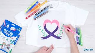 Camiseta contra el cáncer – Manualidades para niños [upl. by Obie]