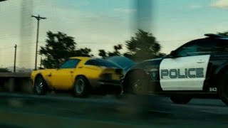 Transformers 2007  BumbleBee Vs Barricade [upl. by Lawan617]