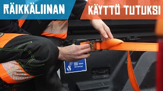 Kuormaliinan käyttö  näin liina ei mene solmuun [upl. by Ardnasella]