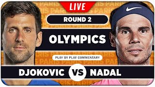 DJOKOVIC vs NADAL • Paris Olympics 2024 • LIVE Tennis Play by Play Stream [upl. by Haisa]