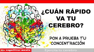 ACTIVA TU CEREBRO AL 100 por ciento con este test de VELOCIDAD MENTAL [upl. by Garcia]