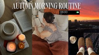 6am fall morning routine 🤎🕯️spend a cosy morning with me [upl. by Ameerahs463]