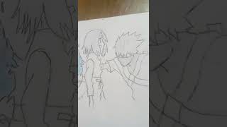 Kakashi and rin death DRAWING 🥺🥺 [upl. by Wilburt]