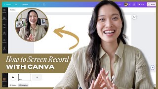 How to Record Your Screen and Face with Canva  Free Easy and Instant [upl. by Seebeck]