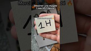 dessin de Mygale 1 min VS 1 H 🤯 araignée dessindujour trendingart shortsart [upl. by Aihsakal]