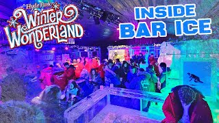 Whats Inside BAR ICE at Hyde Park Winter Wonderland Dec 2023 4K [upl. by Jameson]