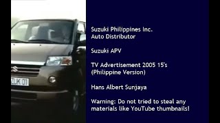 Suzuki APV DN42V TVC 2005 15s Philippines [upl. by Herb]