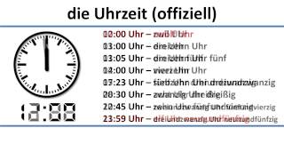 Deutsch lernen  die Uhrzeit [upl. by Dleifxam152]