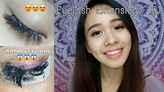 Pengalaman Eyelash Extension  Eyelash Extension 101  Bahasa Indonesia  Savira Millenita [upl. by Lenej]