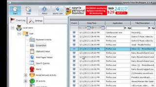 Spyrix Free Keylogger  main functions [upl. by Noryb933]