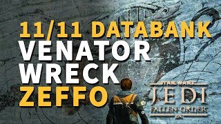 Venator Wreck Zeffo All Databank Locations Star Wars Jedi Fallen Order [upl. by Zela]