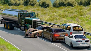 Realistic Car Crashes 07  BeamNG Drive [upl. by Yllor]