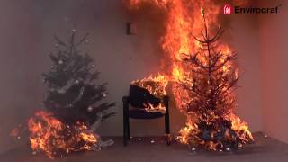 Christmas Tree Fire Demonstration [upl. by Maxey900]