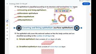 histology 21 epithelium  covering and lining epithelium 1 [upl. by Ycnuahc]