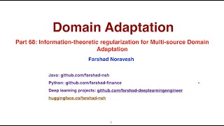 Part 68 information theoretic regularization for multisource domain adaptation [upl. by Ezzo]