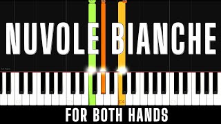 Ludovico Einaudi  Nuvole Bianche  Easy Beginner Piano Tutorial  For 2 Hands [upl. by Given735]