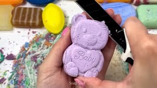 Soap shaving and cutting relaxing editssoothingasmrsoundsoddlysatisfying by soapsoulshorts [upl. by Barden832]