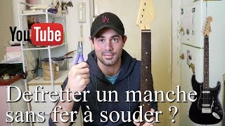 🎸Atelier Guitare  Défretter un manche sans fer à souder [upl. by Treblah]